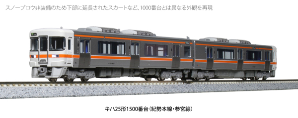 キハ25形1500番台(紀勢本線・参宮線) 2両セット
