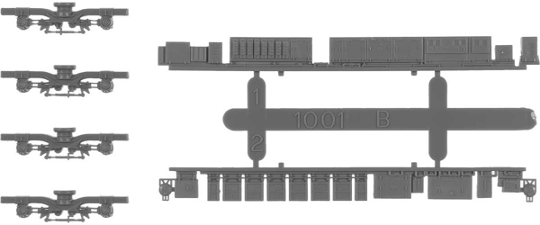 動力台車枠・床下機器セット A-21 (SSタイプ+1001BM)