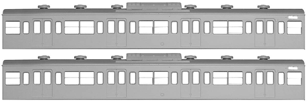 国鉄(JR)103系<低運・非ユニット窓・冷改車> 増結用サハ2両ボディキット