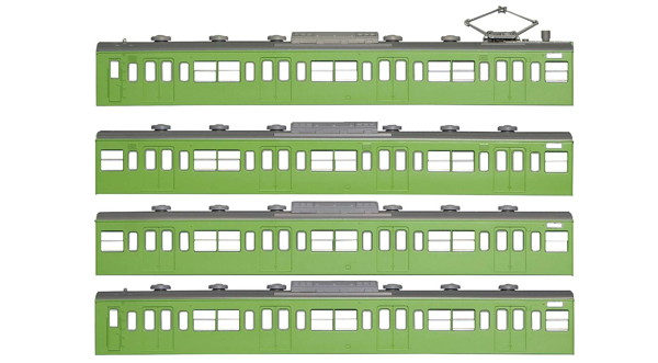 国鉄(JR)103系<低運・非ユニット窓・冷改車・ウグイス>  基本4両編成ボディキットB