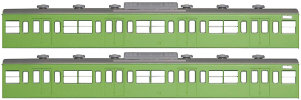 国鉄(JR)103系<低運・非ユニット窓・冷改車・ウグイス>  増結用サハ2両ボディキット