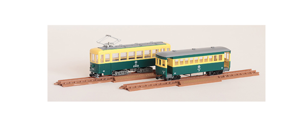 鉄道コレクション ナローゲージ80 猫屋線直通用路面電車(全金車)+客車セット
