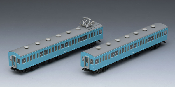 103系通勤電車(初期型非冷房車・スカイブルー)増結セット(2両)